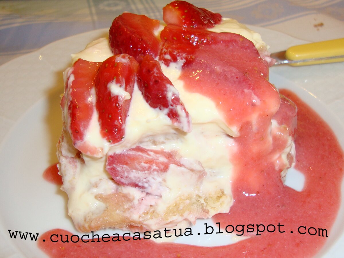 MASCARPONE CON FRAGOLE (tiramisù)