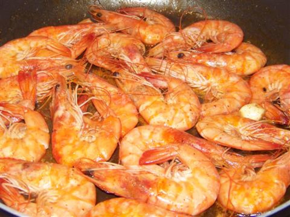 Mazzancolle al brandy