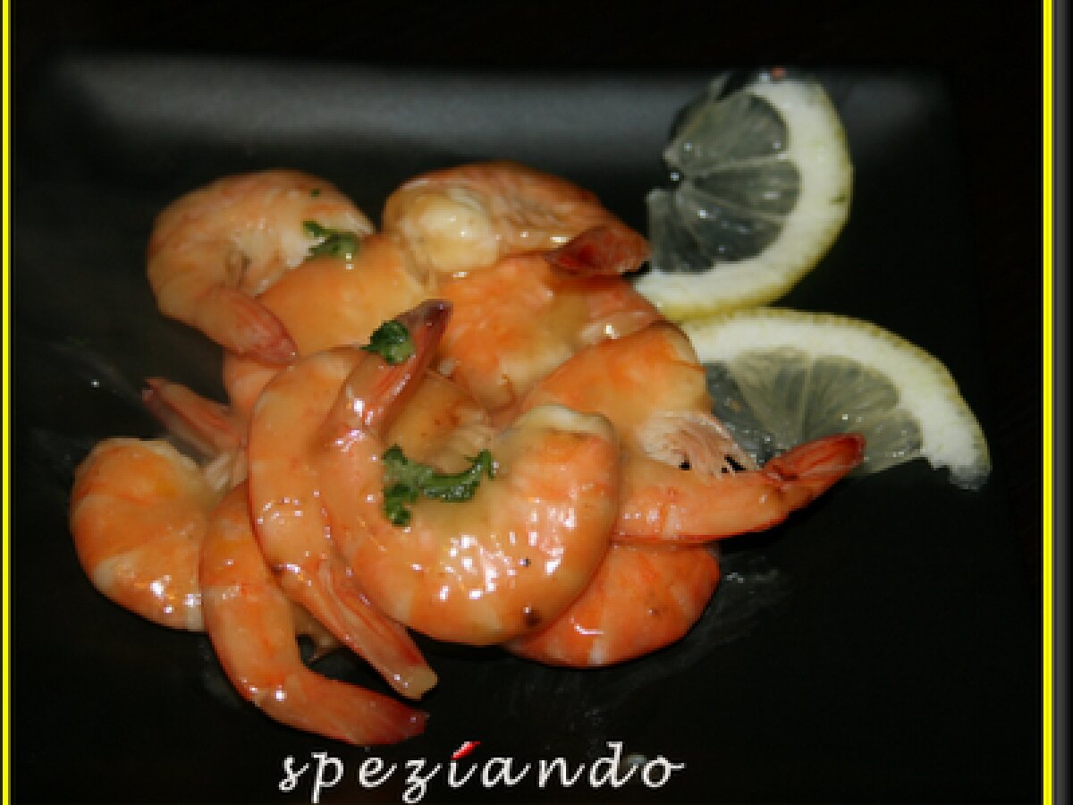 Mazzancolle al limone