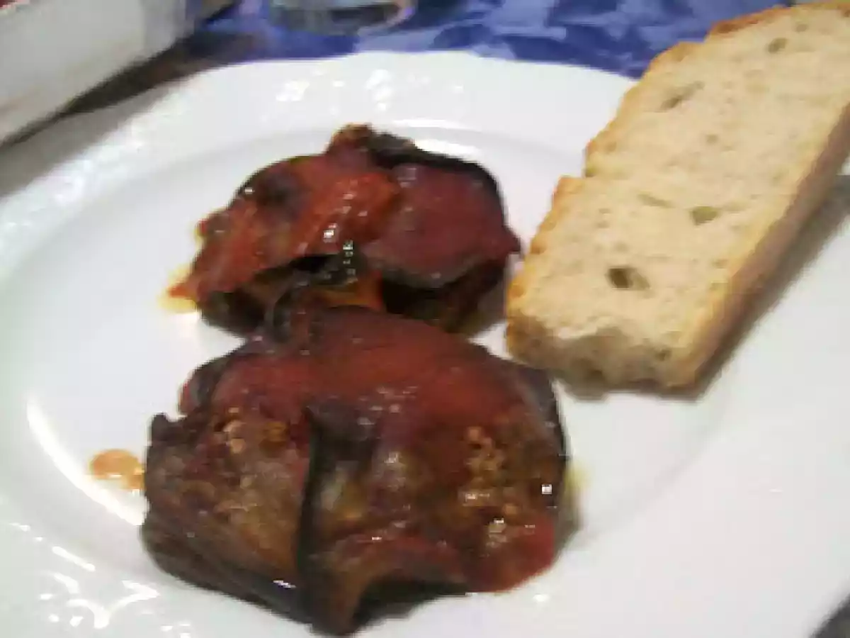 Medaglioni di carne e melanzane
