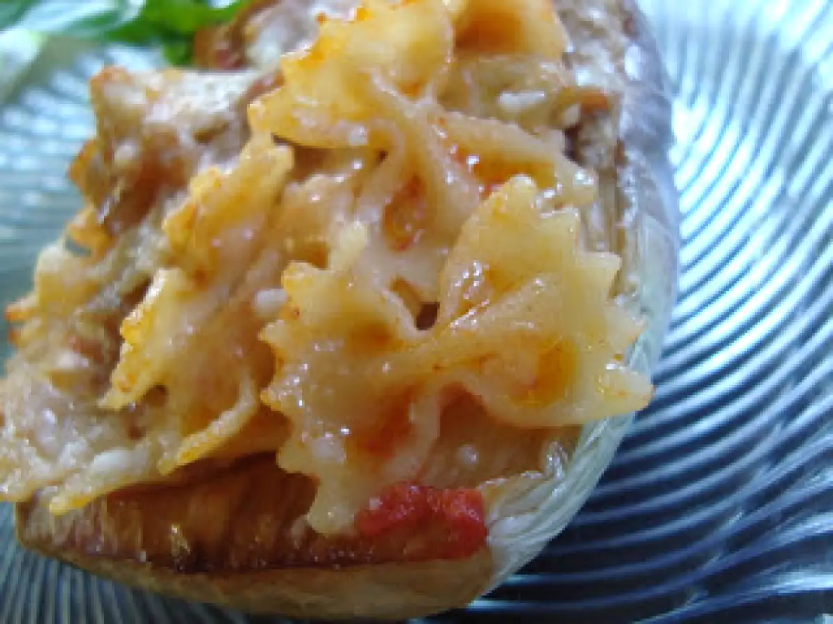 Melanzane a barchetta ripiene di pasta - foto 10