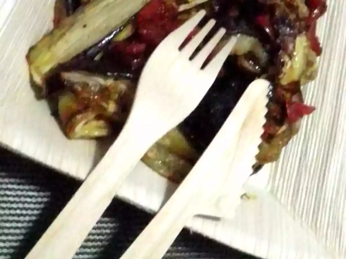 Melanzane con pomodori pachino al forno - foto 5