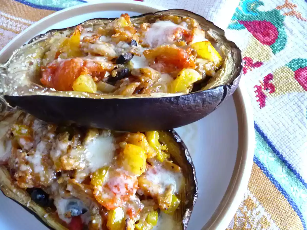 Melanzane ripiene al formaggio