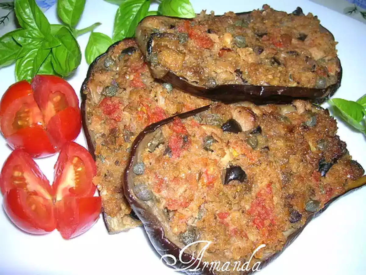 Melanzane ripiene alla mediterranea