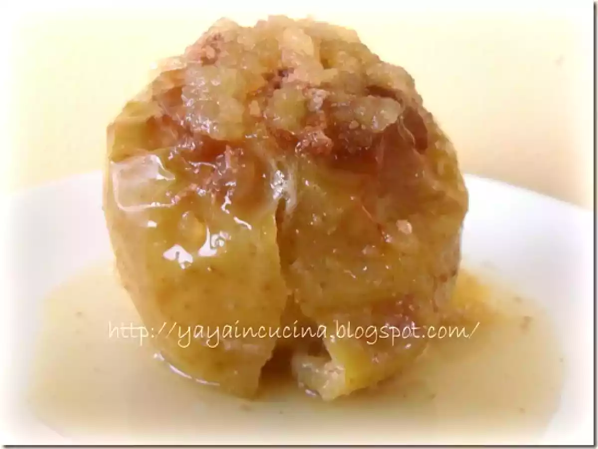 Mele al forno con amaretti