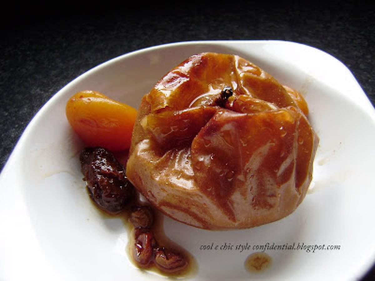 Mele Cotte con frutta bagnata al marsala