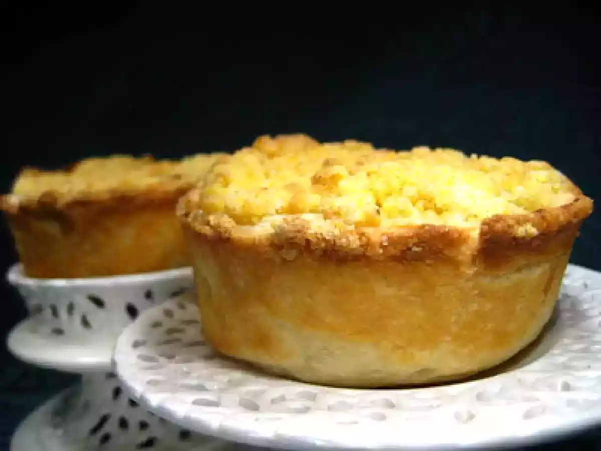 Mele e pere in cestino di sfoglia e crumble - foto 4