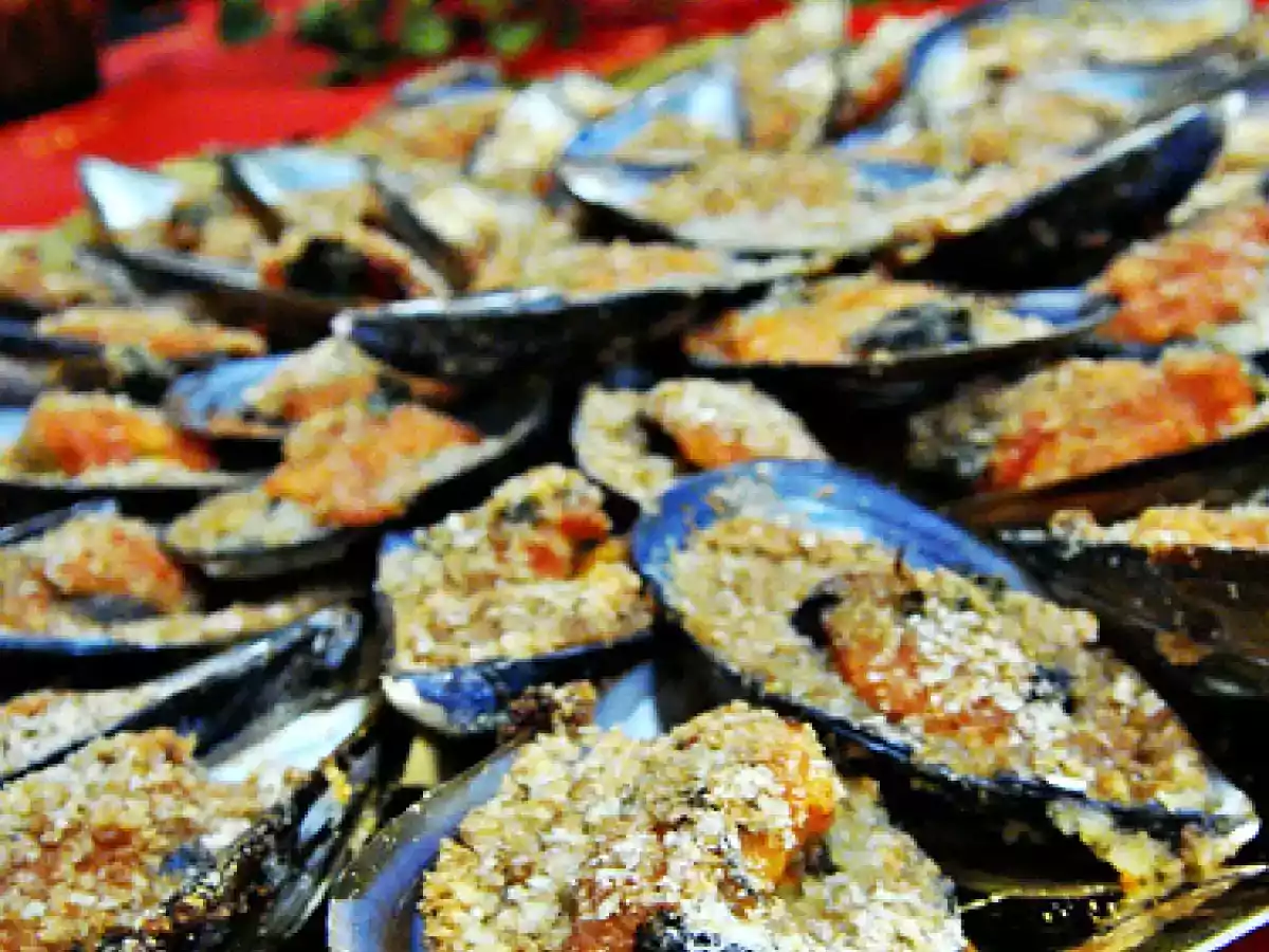 Menù di Capodanno: Cozze gratinate
