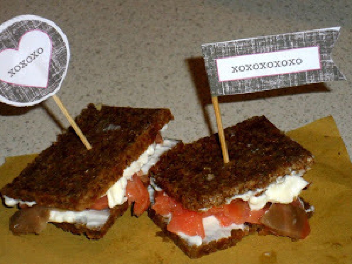 Merenda veloce al salmone