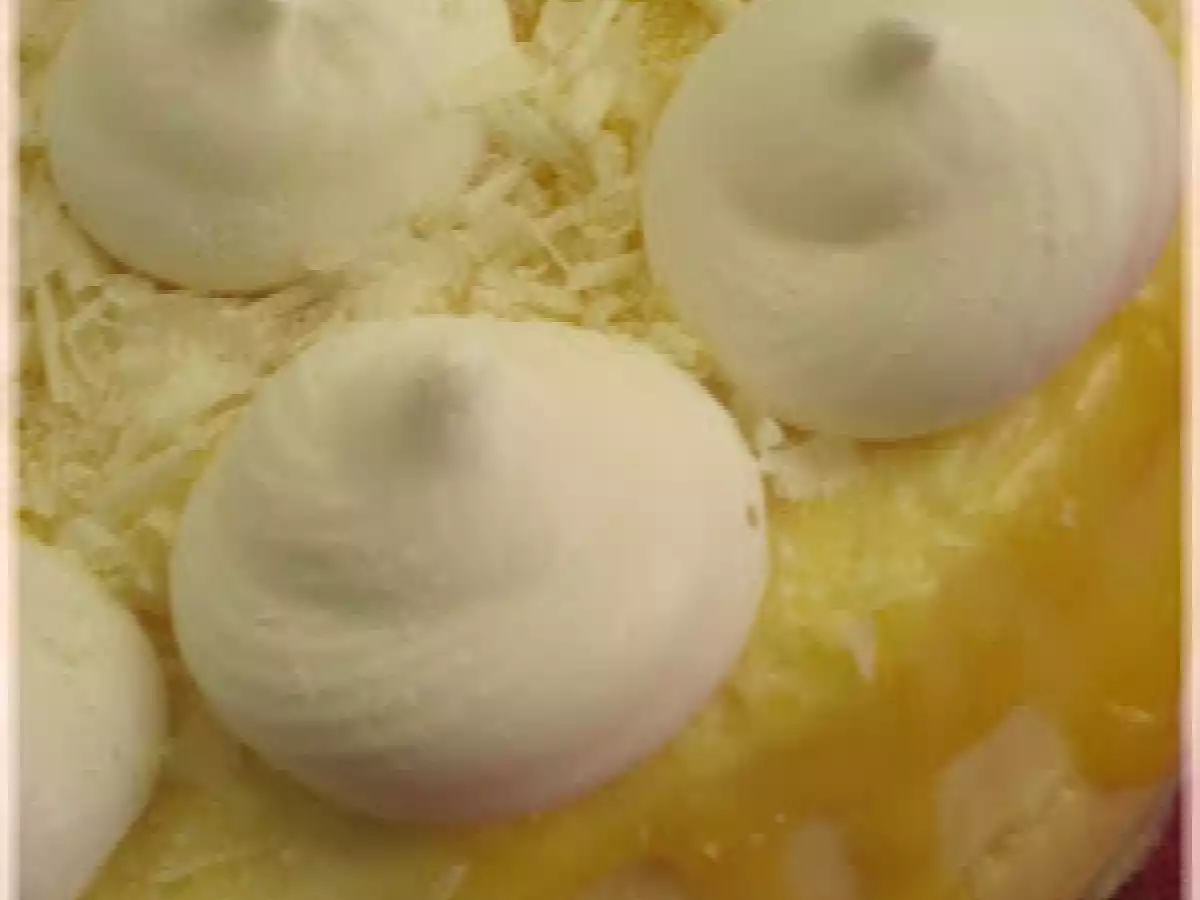 Meringata al limone e cioccolato bianco