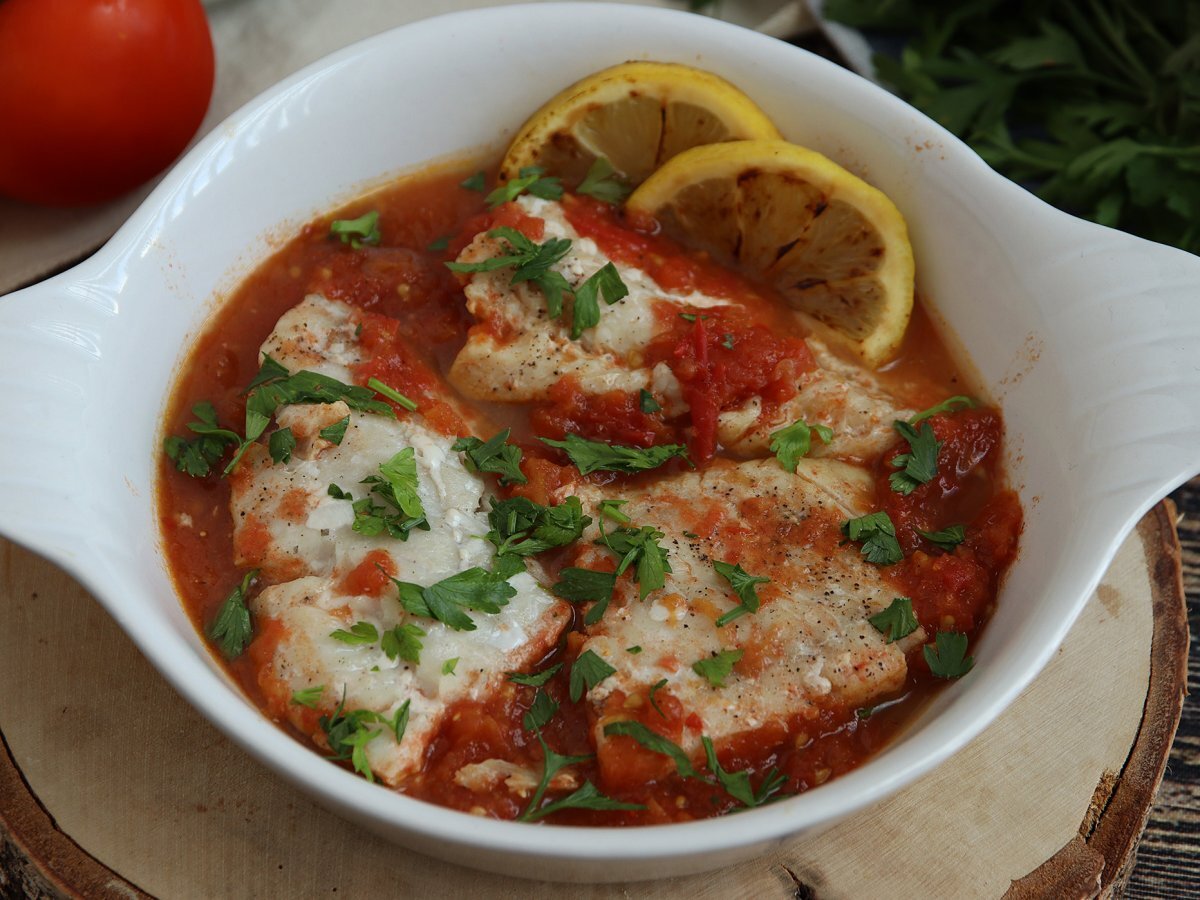 Merluzzo in padella con pomodoro, limone e cumino - foto 3