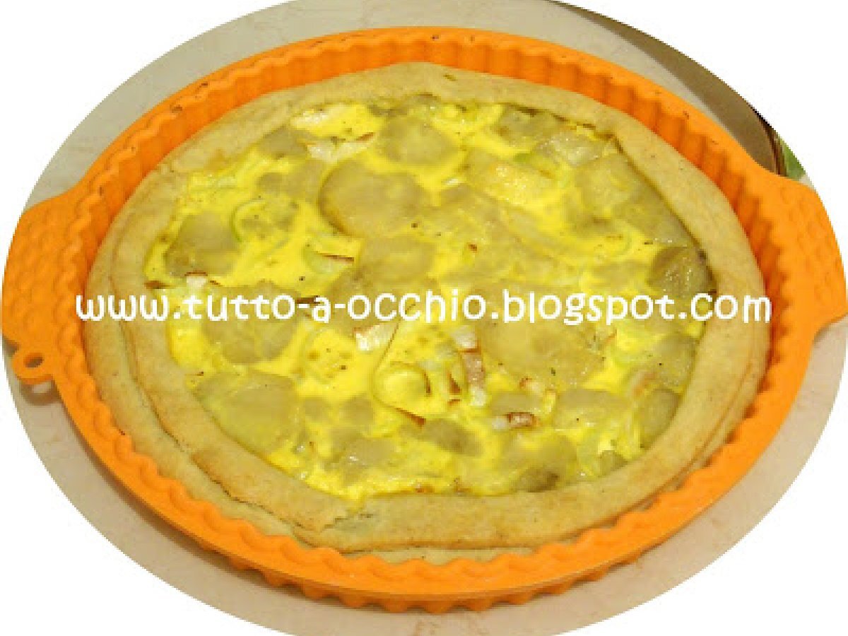 Mettere radici - Torta salata con patate, topinambur e porro, foto 1