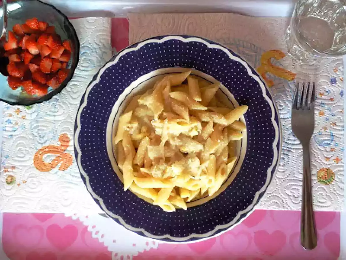 Mezze Penne agli Asparagi Bianchi