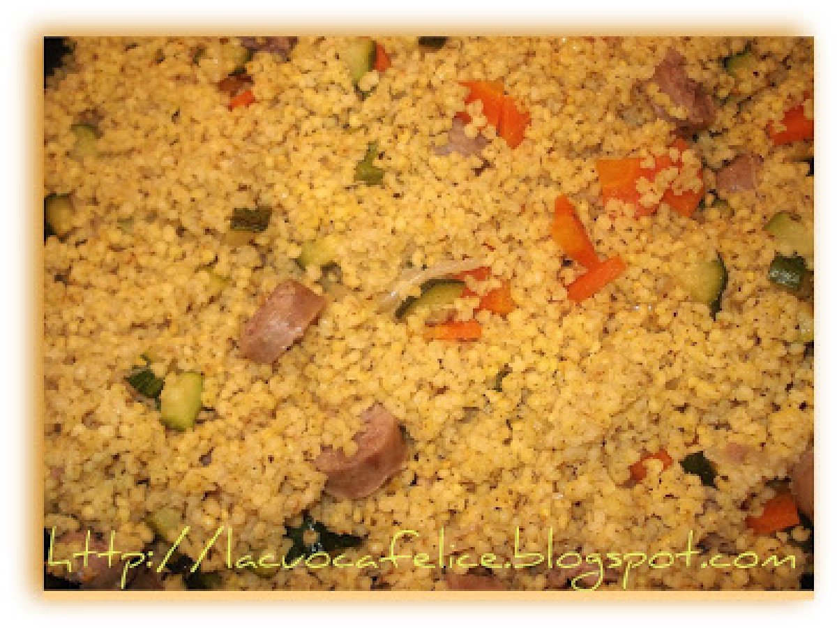MIGLIO CON VERDURE E SALSICCIA