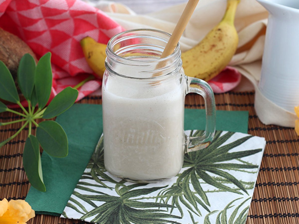 Milkshake vegano alla banana