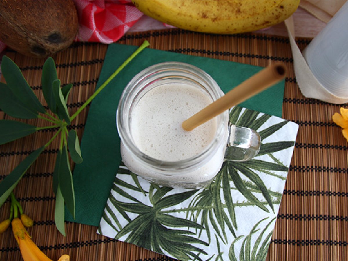 Milkshake vegano alla banana - foto 3