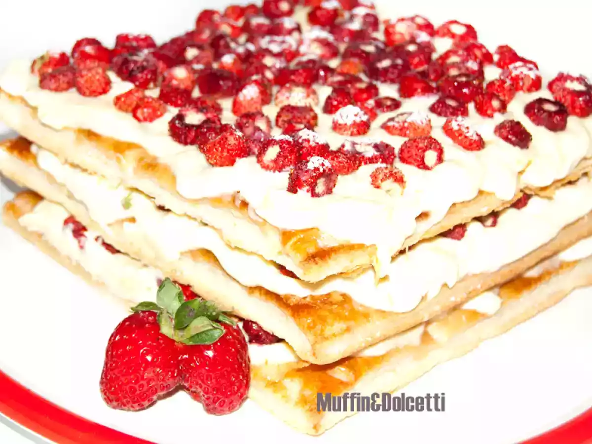Millefoglie con crema diplomatica