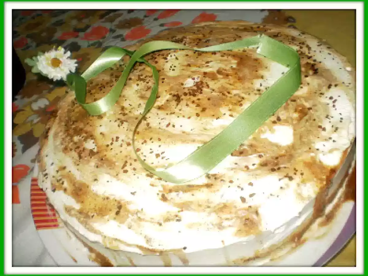 Millefoglie croccanti di semifreddo al caffe'