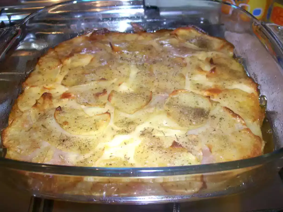 Millefoglie di patate, salame e scamorza