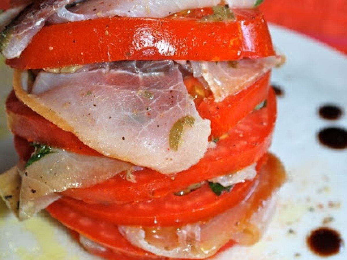 MILLEFOGLIE DI POMODORO E PESCE SPADA