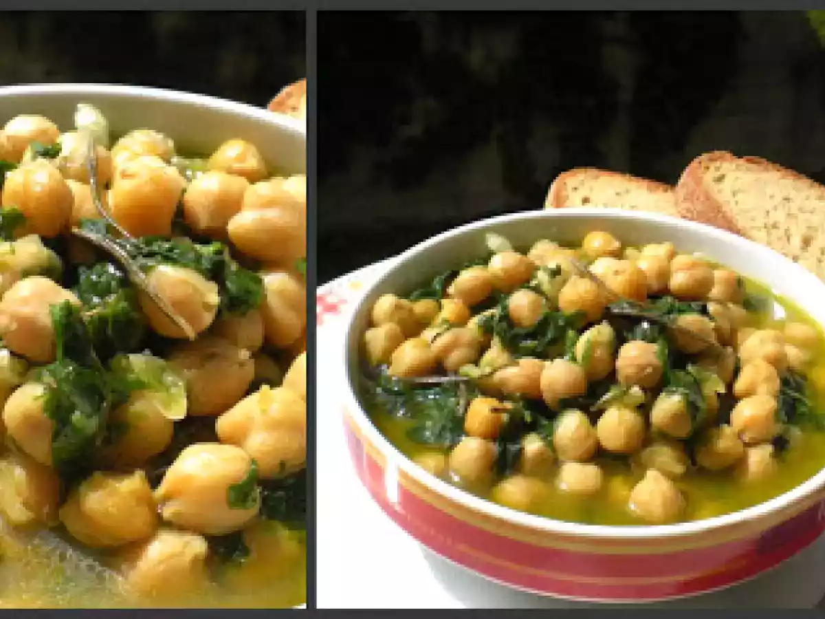 Minestra di Ceci e Spinaci profumata al Rosmarino - foto 2