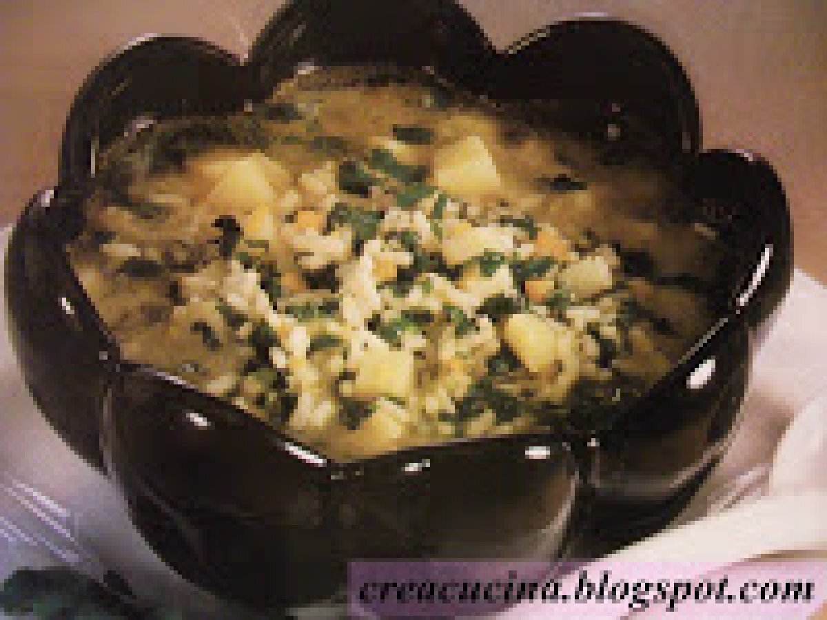 MINESTRA DI RISO CON RUCOLA E PATATE - foto 3