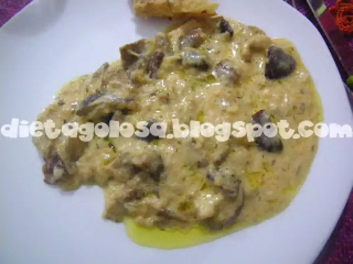 Minestra di Riso e Zucchine e Funghi al Formaggio