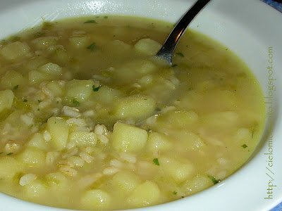 Minestra di riso patate e porri - Ricetta Petitchef