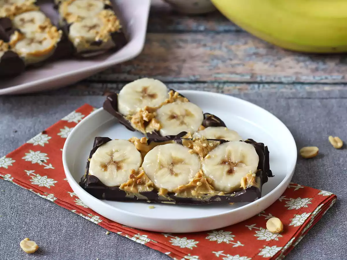 Mini barrette cioccolato, banane e burro di arachidi: golose e senza zuccheri aggiunti - foto 2