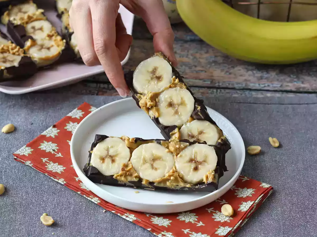 Mini barrette cioccolato, banane e burro di arachidi: golose e senza zuccheri aggiunti - foto 4