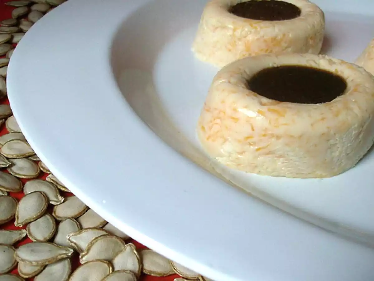 Mini bavaresi di zucca con riduzione di aceto balsamico
