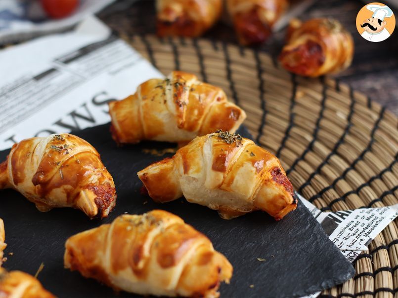 Mini croissants prosciutto e formaggio