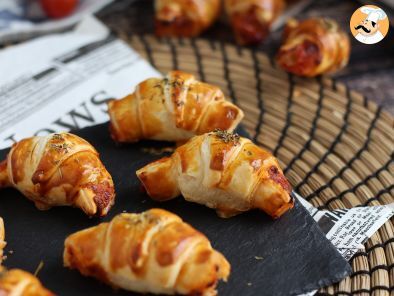 Ricetta Mini croissants prosciutto e formaggio
