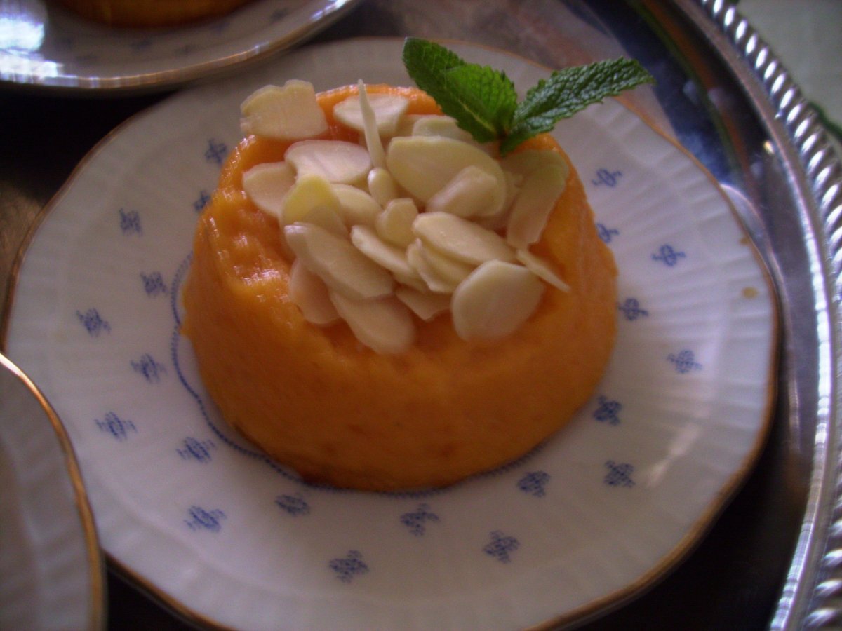 Mini flan alla papaya