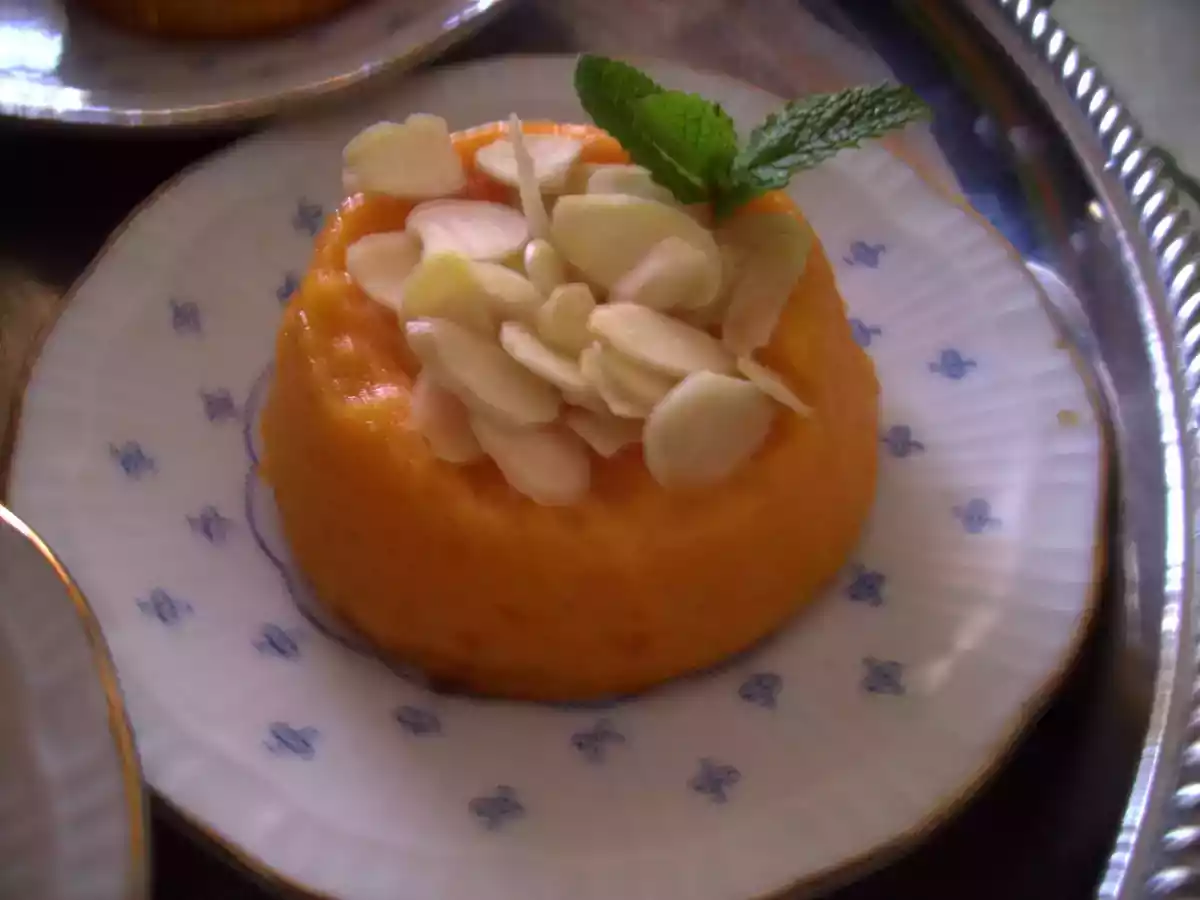 Mini flan alla papaya