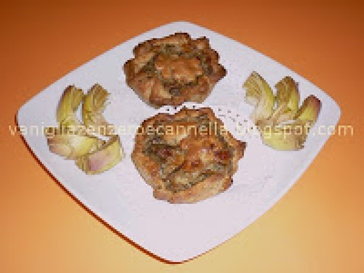 Mini quiche ai carciofi - foto 2