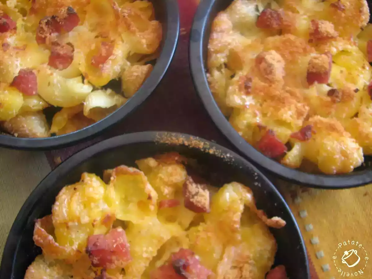 Mini sformati di pasta al forno con pancetta - foto 2