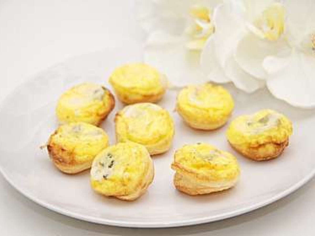 Mini tatin al roquefort