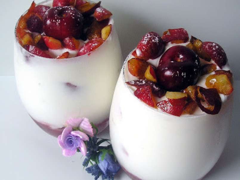 Mousse di yogurt e ciliegie, foto 3