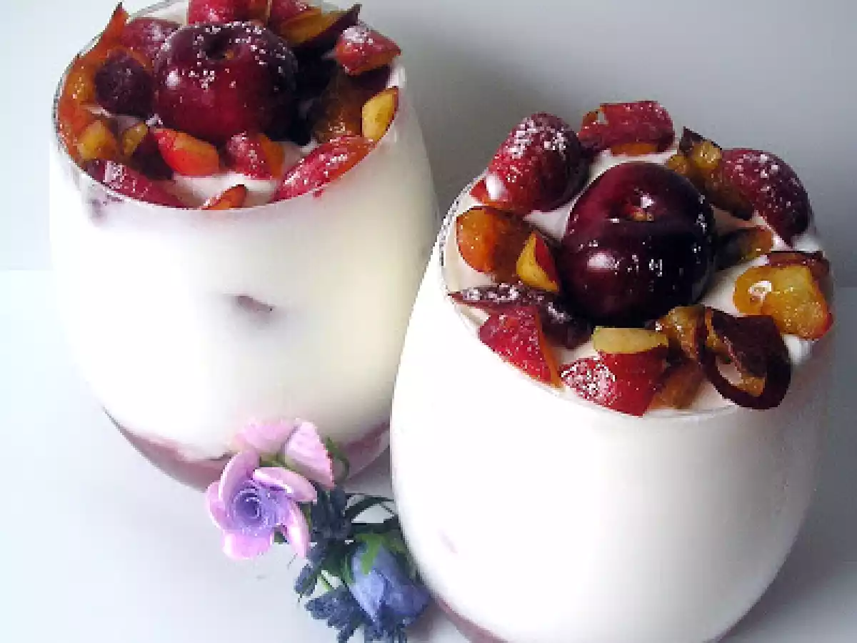 Mousse di yogurt e ciliegie - foto 3