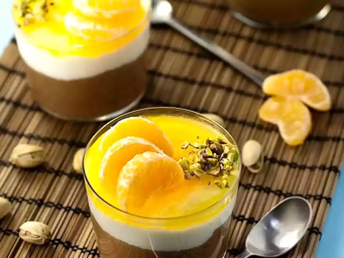 Mousse ricotta e cioccolato con geleè al mandarino - foto 2