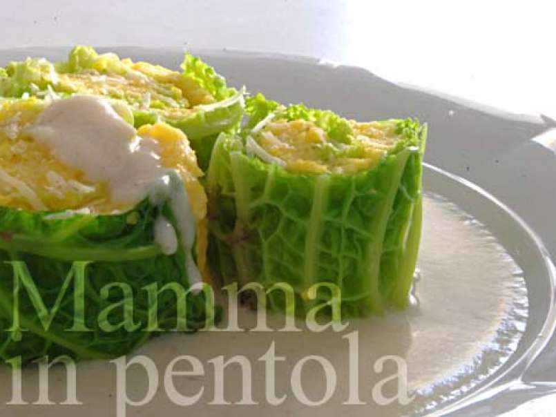 MT Challenge: rotolini di verza e polenta con salsa al lardo e parmigiano, foto 2