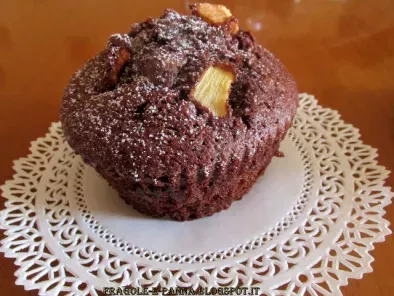 Muffin al cacao e mela...una vera bontà in un morso