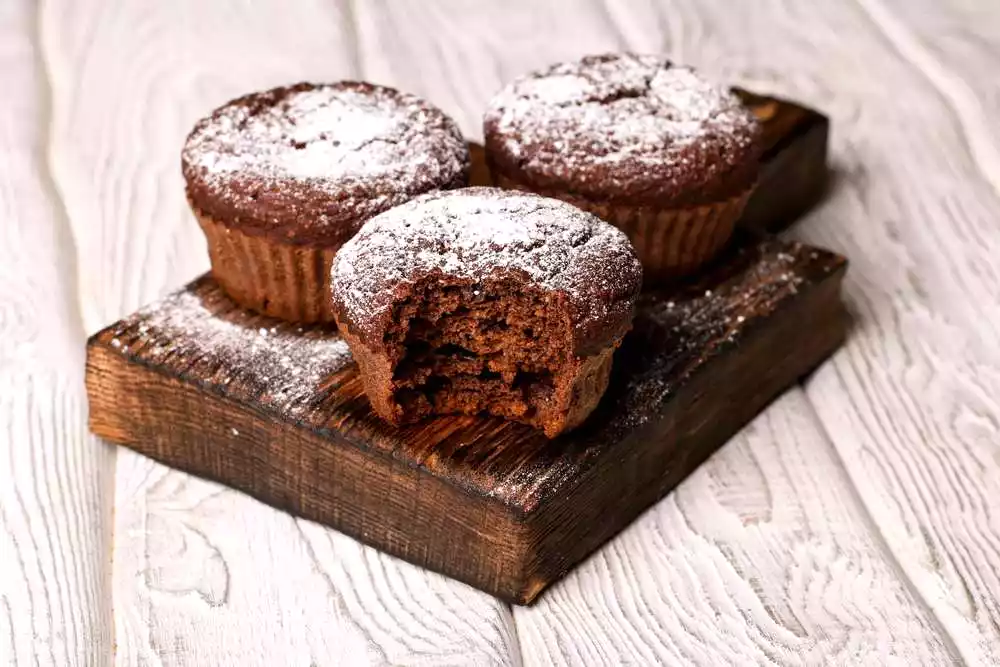 Muffin al cacao e nocciole