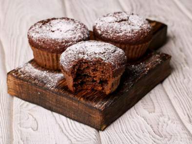Muffin al cacao e nocciole