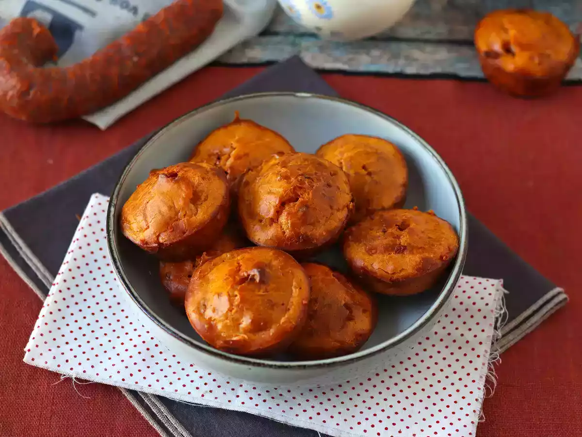 Muffin al chorizo: un tocco spagnolo che sorprenderà i tuoi ospiti! - foto 2