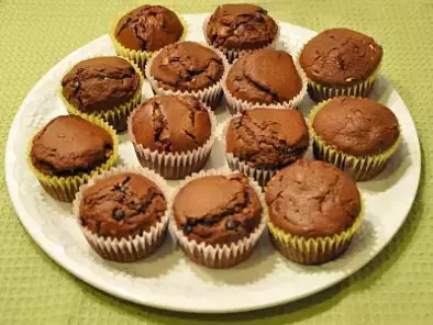 Muffin al cioccolato con crema di marshmallow
