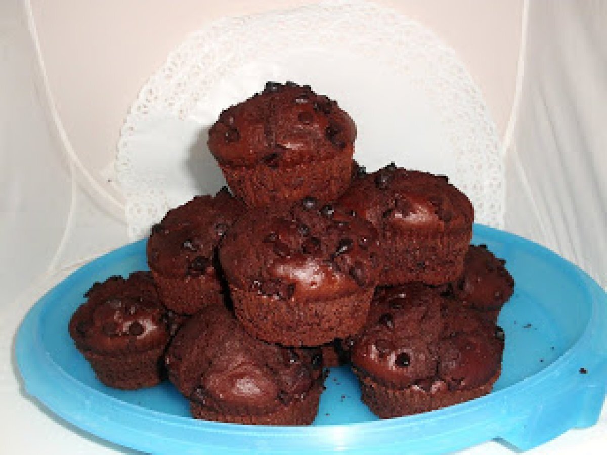 MUFFIN AL CIOCCOLATO su base di quelli di Montersino