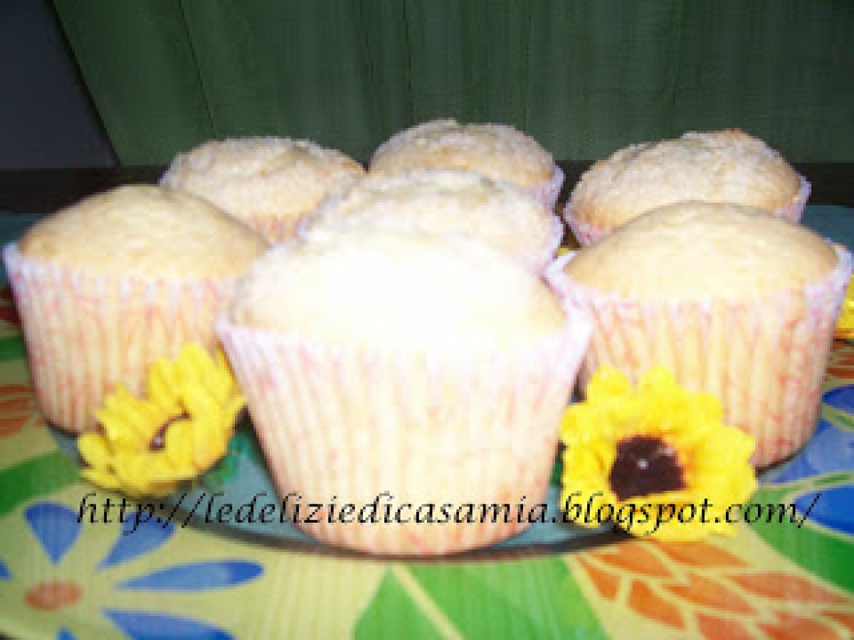 Muffin al mascarpone e cocco