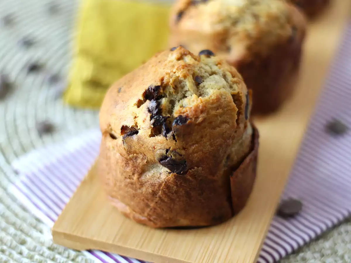 Muffin alla banana e gocce di cioccolato extra gourmet - foto 3